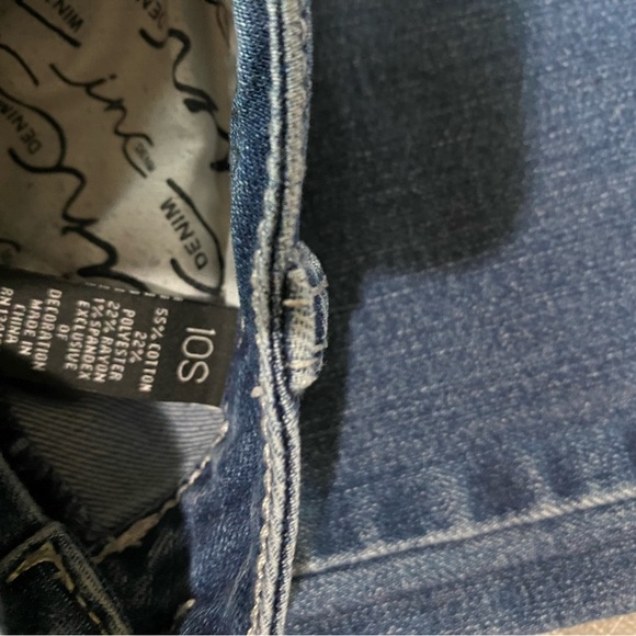 10 short Inc jeans boot leg regular fit new no tags - Picture 4 of 4